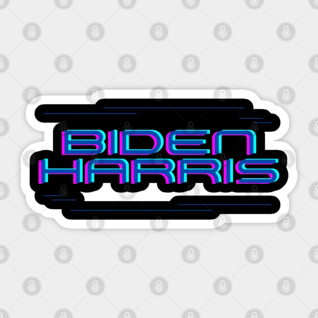 Joe Biden Kamala Harris 2020 Election Democrat Liberal Sticker by MalibuSun